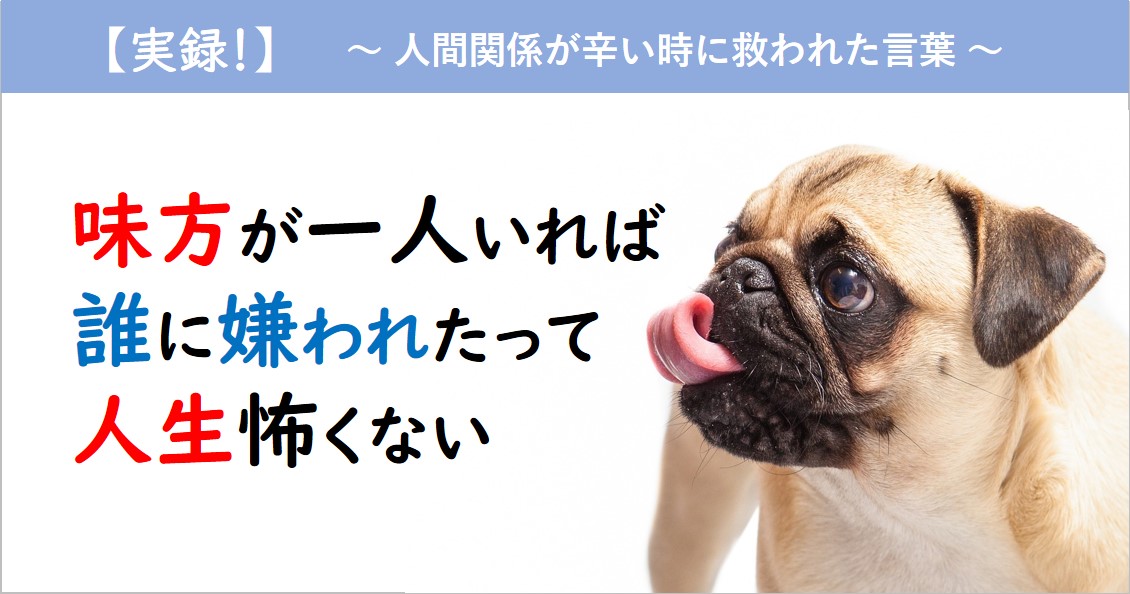 実録 人間関係がうまくいかない時に救われた言葉 味方が一人いれば 誰に嫌われたっていいじゃない Life Lab